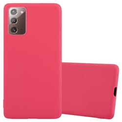 Coque pour Samsung Galaxy NOTE 20 Etui en CANDY ROUGE Housse Case Cover Protection Silicone TPU Case
