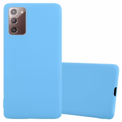 Coque pour Samsung Galaxy NOTE 20 Etui en CANDY BLEU Housse Case Cover Protection Silicone TPU Case