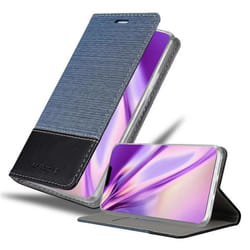 Étui pour iPhone 12 PRO MAX - CADORABO - Bleu Noir - Similicuir - Fermeture Magnétique - Style Book