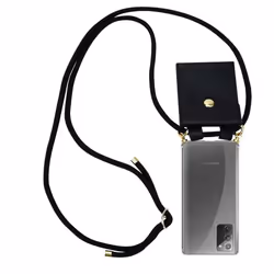 Coque Collier pour Samsung Galaxy NOTE 20 Housse en NOIR Etui Fashion Necklace a la mode Case Cover Silicone réglable