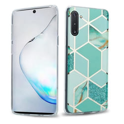 Coque de protection - CADORABO - Samsung Galaxy NOTE 10 - Marbre Or Vert Clair - Antidérapant - Design moderne