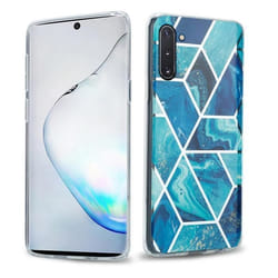 Coque pour Samsung Galaxy NOTE 10 Housse en Marbre Bleu Vague No. 13 Etui Case Cover Protection Silicone TPU Portfeuille Wallet