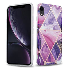 Coque de protection - CADORABO - iPhone XR - Marbre Vague Violet - Antidérapant - Design Tendance
