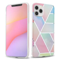 Coque pour Apple iPhone 12 / 12 PRO Housse en Marbre Arc-en-ciel No. 11 Etui Case Cover Protection Silicone TPU Portfeuille Wallet