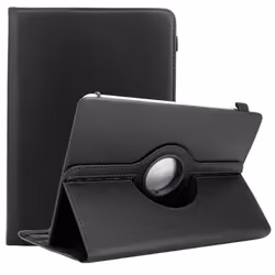 Coque pour Lenovo Tab M10 (10.1 Zoll) TB-X505F Etui en NOIR Housse Case Cover Protection 360 degrés similicuir Portefeuille W ...
