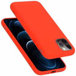 Coque pour Apple iPhone 12 / 12 PRO Housse en LIQUID RED Etui Case Cover Protection en Silicone TPU telephone portable