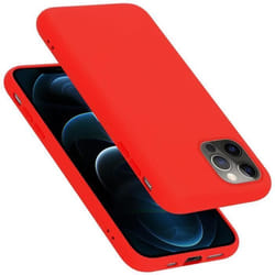 Coque pour Apple iPhone 12 / 12 PRO Housse en LIQUID RED Etui Case Cover Protection en Silicone TPU telephone portable