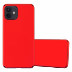 Housse pour Apple iPhone 12 MINI Coque en METALLIC ROUGE Hard Case Cover EtuiProtection métallique Cover