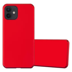 Housse pour Apple iPhone 12 MINI Coque en METALLIC ROUGE Hard Case Cover EtuiProtection métallique Cover