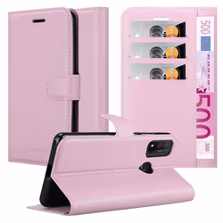 Coque pour Huawei P SMART 2020 Housse en LOTUS ROSA Etui Case Cover Protection fermeture magnétique Portefeuille