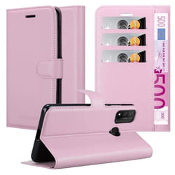 Coque pour Huawei P SMART 2020 Housse en LOTUS ROSA Etui Case Cover Protection fermeture magnétique Portefeuille