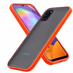 Étui pour téléphone - CADORABO - Samsung Galaxy A31 - Rouge Givré - Protection hybride - Silicone TPU