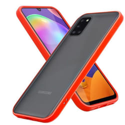 Étui pour téléphone - CADORABO - Samsung Galaxy A31 - Rouge Givré - Protection hybride - Silicone TPU
