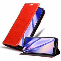 Étui pour téléphone - CADORABO - Honor 8A PRIME - Rouge de Pomme - Fermeture magnétique - Souple