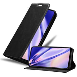 Coque pour Motorola ONE VISION Housse en NOIR NUIT Etui Case Cover Protection Portefeuille Wallet