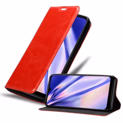 Coque pour WIKO Y81 Housse en ROUGE DE POMME Etui Case Cover Protection Portefeuille Wallet