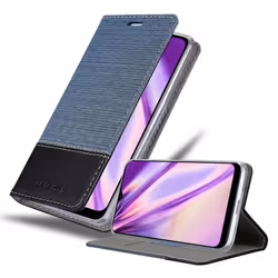 Etui Cadorabo pour Samsung Galaxy A10s/M01s en bleu noir - Housse de protection avec fermeture magnétique