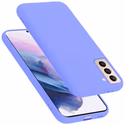 Coque pour Samsung Galaxy S21 PLUS Housse en LIQUID LIGHT PURPLE Etui Case Cover Protection en Silicone TPU telephone portabl ...