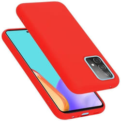 Coque pour Samsung Galaxy A52 (4G / 5G) / A52s Housse en LIQUID RED Etui Case Cover Protection en Silicone TPU telephone portable