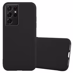 Coque pour Samsung Galaxy S21 ULTRA Etui en CANDY NOIR Housse Case Cover Protection Silicone TPU Case