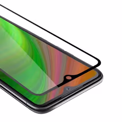 Cadorabo Plein Verre écran Film protection pour LG Velvet en TRANSPARENT avec NOIR durci Tempered