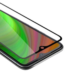 Cadorabo Plein Verre écran Film protection pour LG Velvet en TRANSPARENT avec NOIR durci Tempered