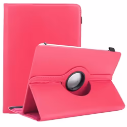 Coque pour 10 Tablets Etui en ROSE Housse Case Cover Protection 360 degrés similicuir Portefeuille Wallet