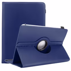 Coque pour Kindle Paperwhite 2015 (7. Gen.) Etui en BLEU FONCÉ Housse Case Cover Protection 360 degrés similicuir Portefeuill ...