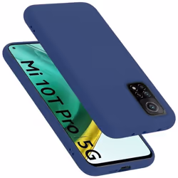 Coque pour Xiaomi Mi 10T / Mi 10T PRO Housse en LIQUID BLUE Etui Case Cover Protection en Silicone TPU telephone portable