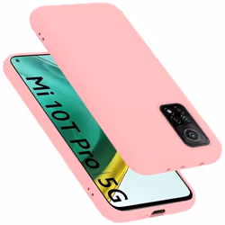 Coque pour Xiaomi Mi 10T / Mi 10T PRO Housse en LIQUID PINK Etui Case Cover Protection en Silicone TPU telephone portable