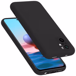 Coque pour Xiaomi RedMi NOTE 10 4G / RedMi NOTE 10S Housse en LIQUID BLACK Etui Case Cover Protection en Silicone TPU telepho ...