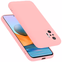 Coque pour Xiaomi RedMi NOTE 10 PRO Housse en LIQUID PINK Etui Case Cover Protection en Silicone TPU telephone portable