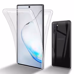 Cadorabo Coque pour Samsung Galaxy NOTE 10 en Transparent Etui 360° Full Body Protection intégrale protection décran
