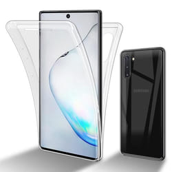 Cadorabo Coque pour Samsung Galaxy NOTE 10 en Transparent Etui 360° Full Body Protection intégrale protection décran