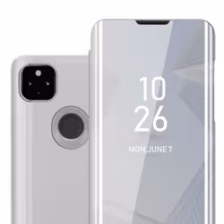 Coque pour Google PIXEL 4A en AGATE ARGENT Cover Protection with miroir