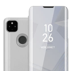 Coque pour Google PIXEL 4A en AGATE ARGENT Cover Protection with miroir