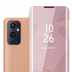 Coque pour OnePlus 9 PRO en KUNZIT ROSE Cover Protection with miroir