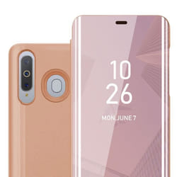 Coque pour Samsung Galaxy A8s en KUNZIT ROSE Cover Protection with miroir