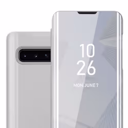 Coque pour Samsung Galaxy S10 4G en AGATE ARGENT Cover Protection with miroir