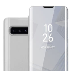 Coque pour Samsung Galaxy S10 4G en AGATE ARGENT Cover Protection with miroir