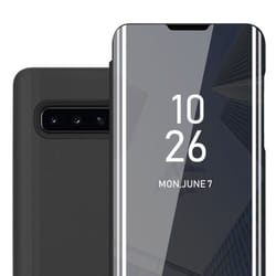 Coque pour Samsung Galaxy S10 PLUS en TOURMALINE NOIR Cover Protection with miroir