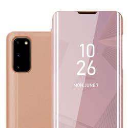 Coque pour Samsung Galaxy S20 en KUNZIT ROSE Cover Protection with miroir