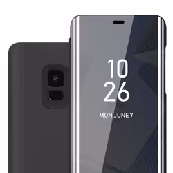 Coque pour Samsung Galaxy S9 en TOURMALINE NOIR Cover Protection with miroir