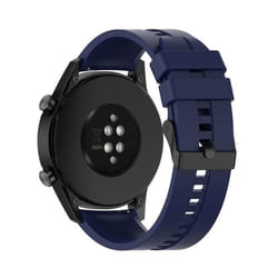 Cadorabo Bracelet de remplacement silicone 20mm pour Samsung Galaxy Watch 42mm S2 Classic en Bleu Foncé diverses smartwatches