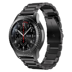 Cadorabo Bracelet de remplacement en acier inoxydable 20mm pour Samsung Galaxy Watch 42mm S2 Classic en NOIR