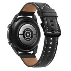 Cadorabo Bracelet de remplacement en cuir véritable 20mm pour Samsung Galaxy Watch 42mm S2 Classic en NOIR