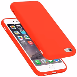 Étui pour iPhone 6 PLUS / 6S PLUS - CADORABO - Rouge - Silicone TPU - Protection souple - Design fin