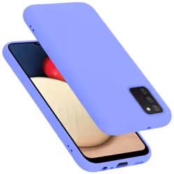 Coque pour Samsung Galaxy A02s Housse en LIQUID LIGHT PURPLE Etui Case Cover Protection en Silicone TPU telephone portable