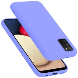 Coque pour Samsung Galaxy A02s Housse en LIQUID LIGHT PURPLE Etui Case Cover Protection en Silicone TPU telephone portable