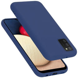 Coque pour Samsung Galaxy A02s Housse en LIQUID BLUE Etui Case Cover Protection en Silicone TPU telephone portable
